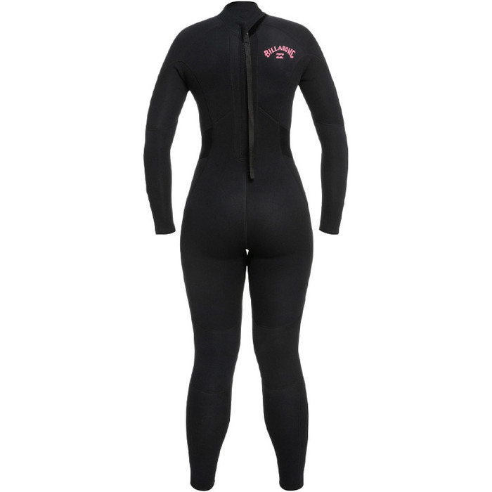 2023 Billabong Mujer Launch 5/4mm Back Zip Neopreno ABJW100159 - Black